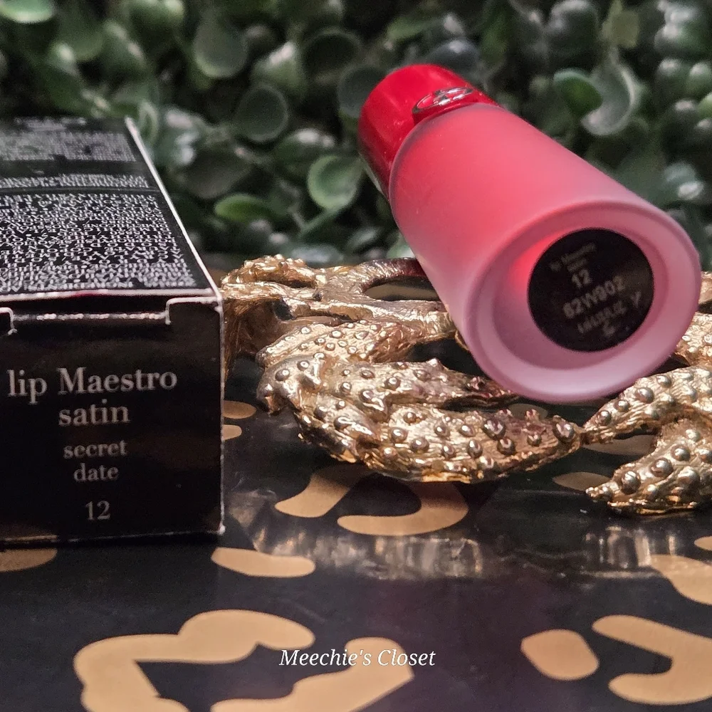 NIB Giorgio Armani Lip Maestro Satin Lipstick - 12 Secret Date